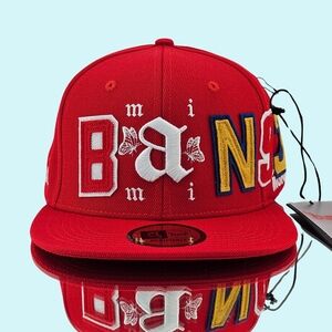 Brand About Nothing Hat Cap Red Miami Exhibit A Wool Blend Snapback Flat Bill